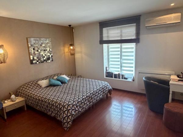LOFT CONTEMPORAIN,  160m2, 4 CHAMBRES - TERRASSE, JARDIN AVEC PISCINE ET GARAGE