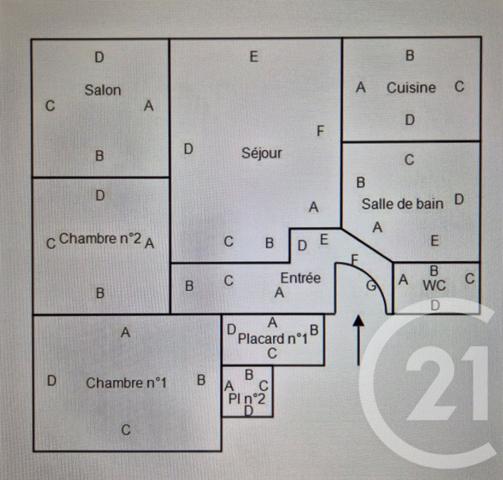 Appartement à vendre  4 pièces - 66,40 m2 SALON DE PROVENCE - 13