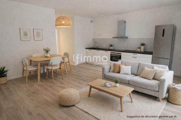 Appartement F3 avec bureau en Rdj