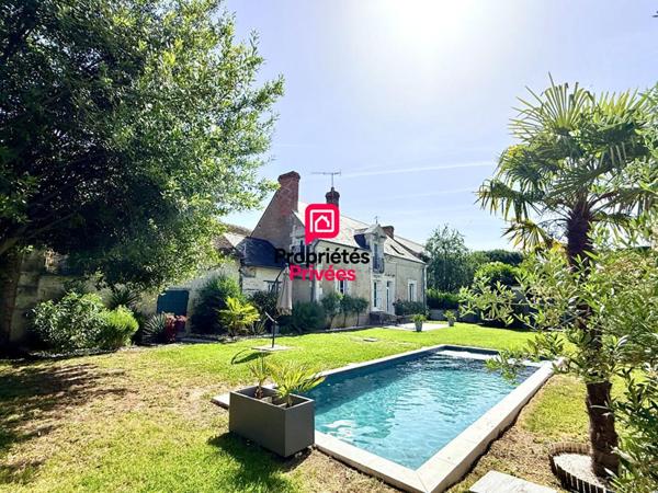 Maison en Pierre - ENTRE CHINON et L'ÎLE BOUCHARD - 140 m2 - Piscine - Jardin