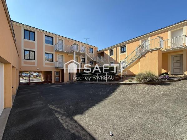 Appartement T2 lumineux avec garage et cave.