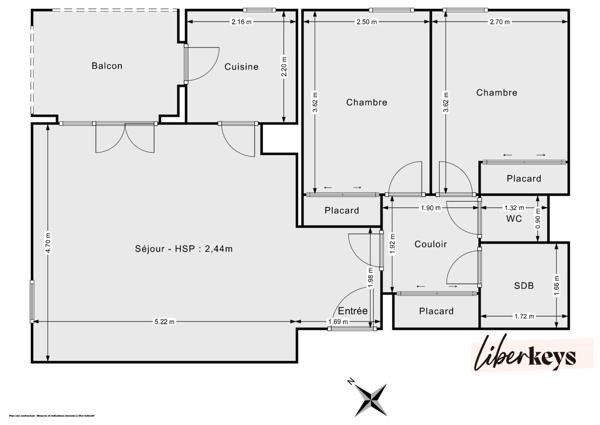 T3 lumineux 61 m² avec terrasse + 2 stationnements – Trigance Istres