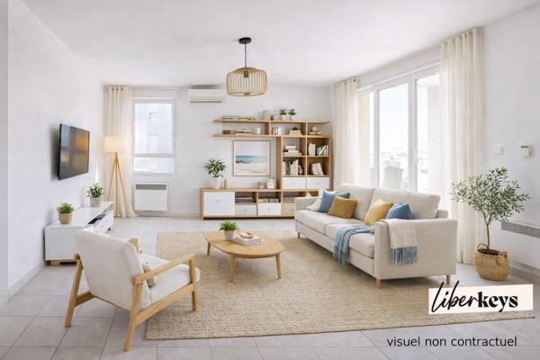 T3 lumineux 61 m² avec terrasse + 2 stationnements – Trigance Istres