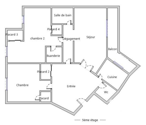 Appartement à vendre 4 pièces 93 m² Lyon 3