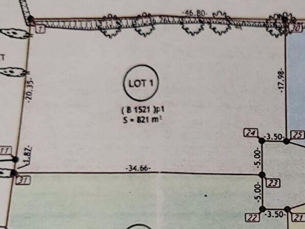 Terrain Castelnau D Aude 821 m2