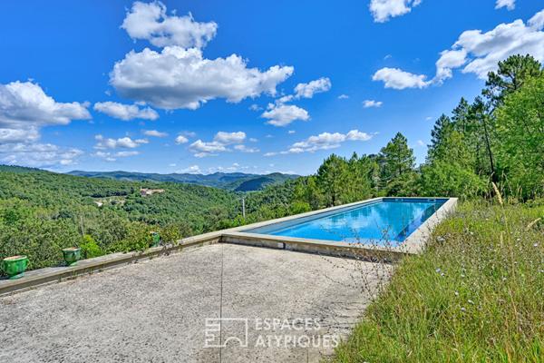 Architecture contemporaine et vue exceptionnelle