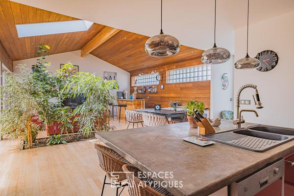 Villa en dialogue avec la nature au centre de La Teste