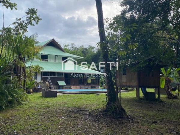 Propriété de style Créole T6 sur parcelle de 1Ha Piscine