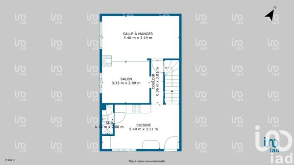 Maison 3 pièces de 65 m² à Donzy (58220)
