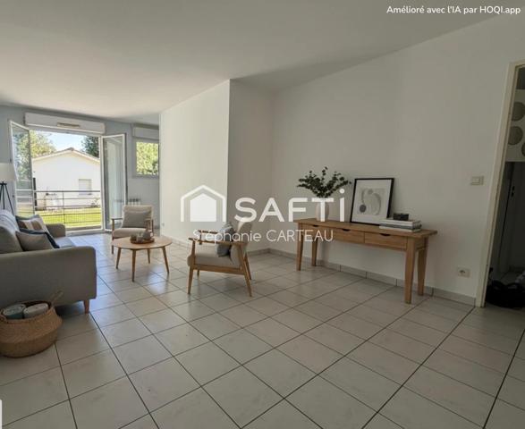 Appartement T2 de 49 m2 en rdc avec balcon - Idéal pour un premier achat ou un investissement locatif.
