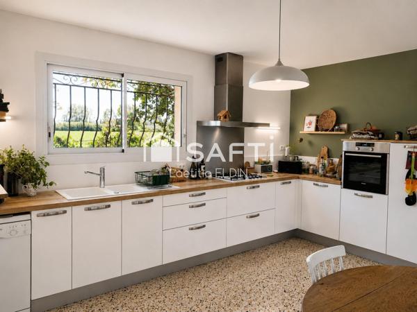 Maison plain-pied jardin bucolique calme Montfavet