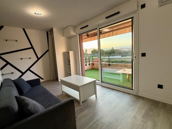 Nice (06200) STUDIO FABRON MEUBLE / 26m² + terrasse profonde 16m²