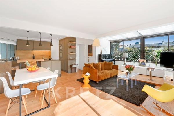 Paris XV – Dernier étage avec terrasse et rooftop végétalisés