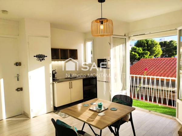 Superbe Studio de 24m² rénové, avec balcon, Clim