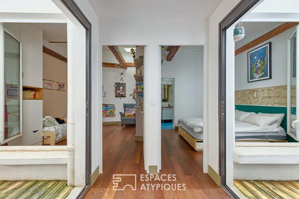 Appartement traversant avec double extérieur – Château Rouge