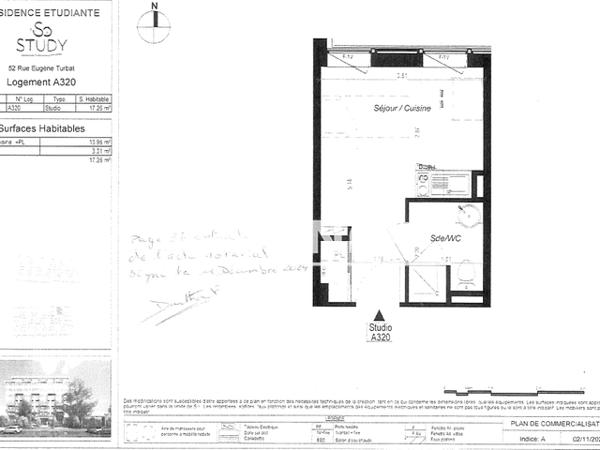 Location Studio meublé 17.26 m² - SO STUDY Orleans 45100