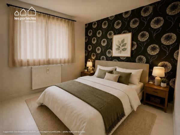 Maison de plain-pied - sous-sol complet sur les hauteurs de Beaucourt