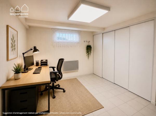 Maison de plain-pied - sous-sol complet sur les hauteurs de Beaucourt