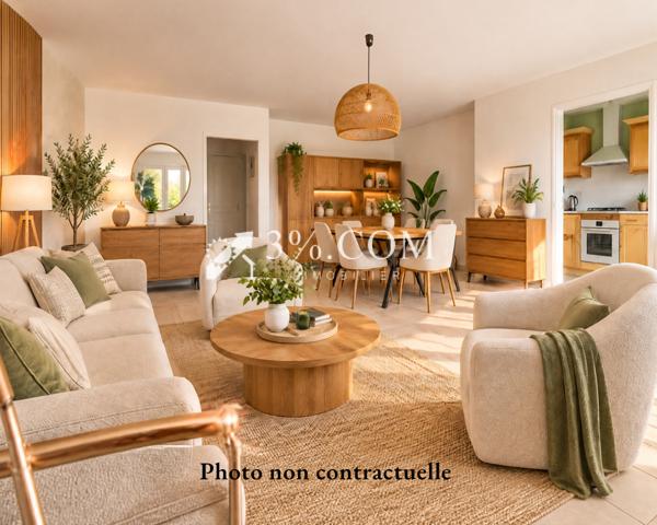 Appartement 3 pièce(s) 2 chambre(s) 93 m²