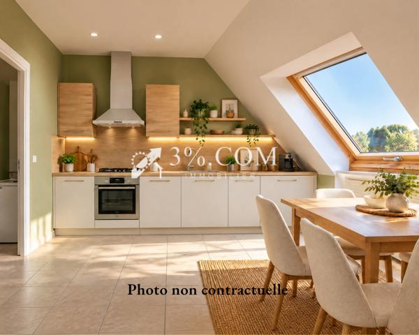 Appartement 3 pièce(s) 2 chambre(s) 93 m²
