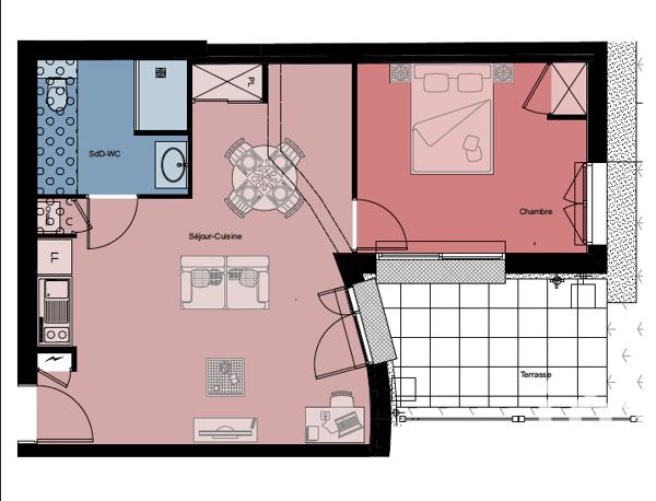 Appartement à vendre 2 pièces 50 m² Rennes
