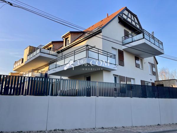 3%.COM - EXCLUSIVITÉ à QUATZENHEIM, F3 - 68m²,garage,parking  Quatzenheim (67117)