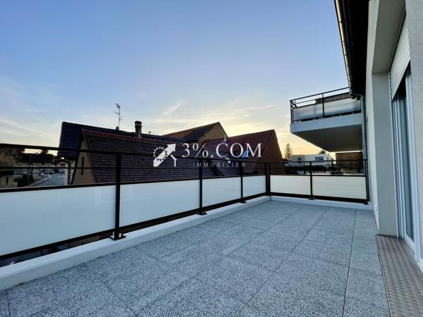 3%.COM - EXCLUSIVITÉ à QUATZENHEIM, F3 - 68m²,garage,parking  Quatzenheim (67117)