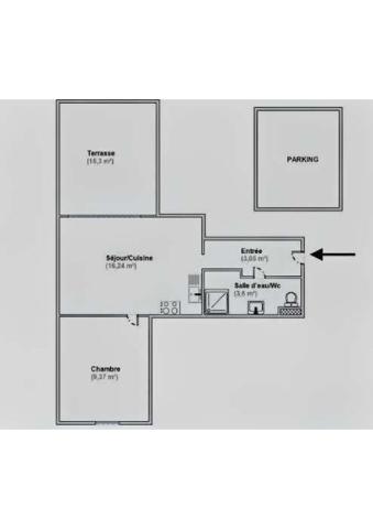 Appartement 2 pièces 32.26 m2