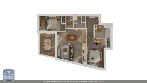 Appartement à vendre 3 pièces 67.2m²