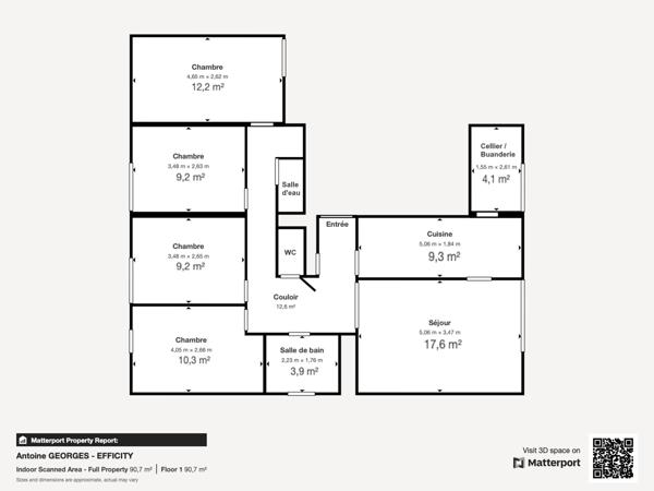 Appartement 5 pièces - 94 m² Exclusivité efficity