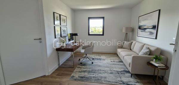 Cornillé | À 5 minutes de l'axe Rennes-Paris, Nichée au calme dans un environnement calme, à deux pas des écoles et des commodités, Édifiée sur un terrain entièrement clôturé de 360 m², cette demeure vous séduira par ses volumes généreux, sa luminosité naturelle traversante et la noblesse de ses finitions.Un vaste salon-séjour baigné de lumière naturelle, prolongé par de larges baies vitrées s'ouvrant sur une terrasse privative exposée plein Sud. Un espace culinaire entièrement aménagé et équipé, ouvert sur le salon-séjour. Un espace de nuit privatif pensé comme un cocon, garantissant intimité et sérénité. A l'étage, une mezzanine baignée de clarté, idéale pour un espace lecture ou de télétravail, Trois magnifiques chambres aux volumes équilibrés et une salle de bain et wc séparé.

Espaces techniques : Entrée épurée, buanderie fonctionnelle, WC indépendant et garage attenant entièrement sécurisé.
LES PRESTATIONS
Maison en ossature bois de (2024) sous garanties constructeur (décennale).

Confort thermique d'avant-garde (Normes RE2020) garantissant sobriété énergétique et sobriété carbone.

État irréprochable : Clé en main, aucune prestation à prévoir.