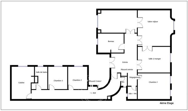 Paris 3ème, Appartement 6 Chambres -  205 m² à vendre