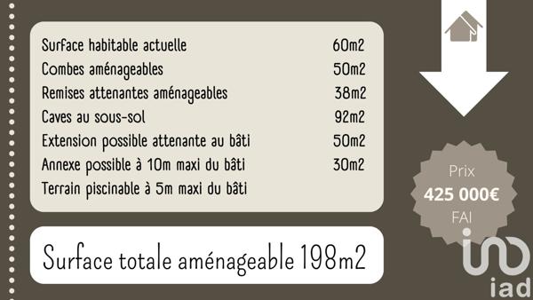 Maison à vendre 2 pièces 59 m² Porte-de-Savoie