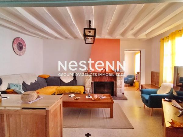 Maison de ville plain-pied à Boiscommun 5 pièces 92 m2 - 3 chambres - Véranda 15 m2- Garage - Jardin 630 m2