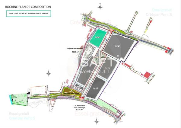 Terrain viabilisé rare situation géographique exceptionnelle possibilité R+3