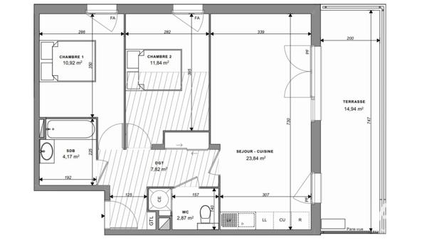 Appartement à vendre 3 pièces 61 m² Bormes-les-Mimosas