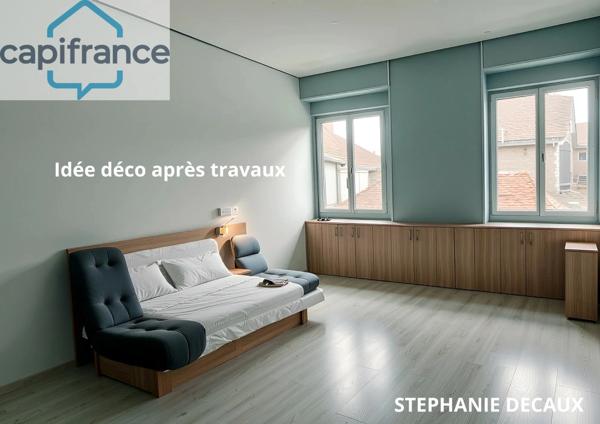 🏡A VENDRE : Maison semi-mitoyenne super potentiel –semi plain pieds Fourmies (59)