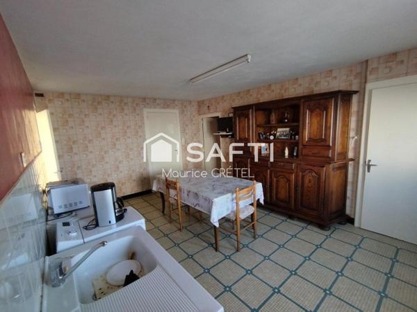 MAISON EN PIERRE 3CHS +GRENIER 50M²+TERRAIN+GARAGE