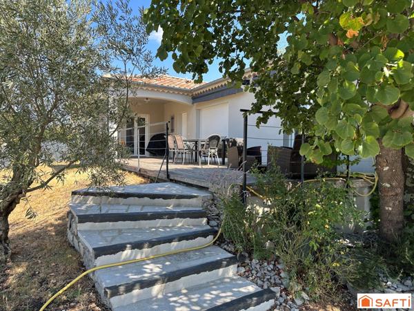 07140 LES VANS : Villa avec piscine et vue