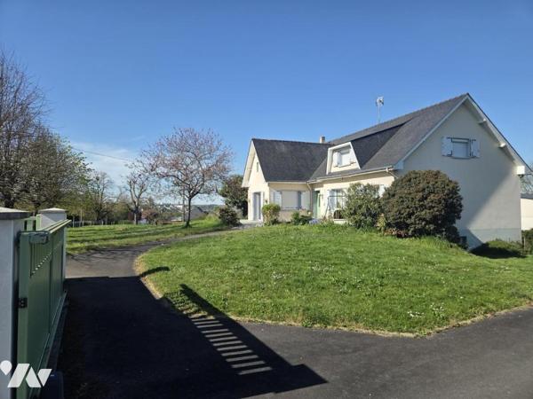 Maison individuelle avec accès de plain-pied, 143 m2 habitables, 5 chambres, sur terrain de 3.663 m2