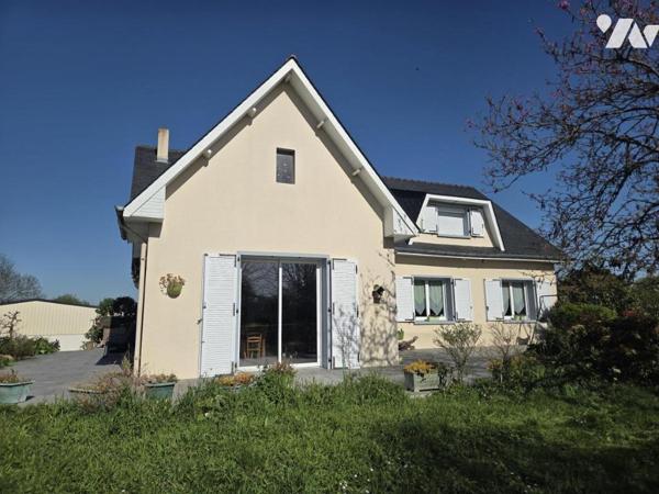 Maison individuelle avec accès de plain-pied, 143 m2 habitables, 5 chambres, sur terrain de 3.663 m2