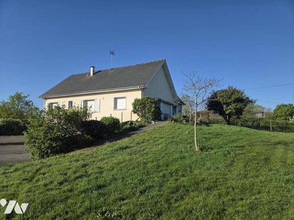 Maison individuelle avec accès de plain-pied, 143 m2 habitables, 5 chambres, sur terrain de 3.663 m2