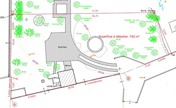 Terrain à vendre 742 m² Sainte-Marie