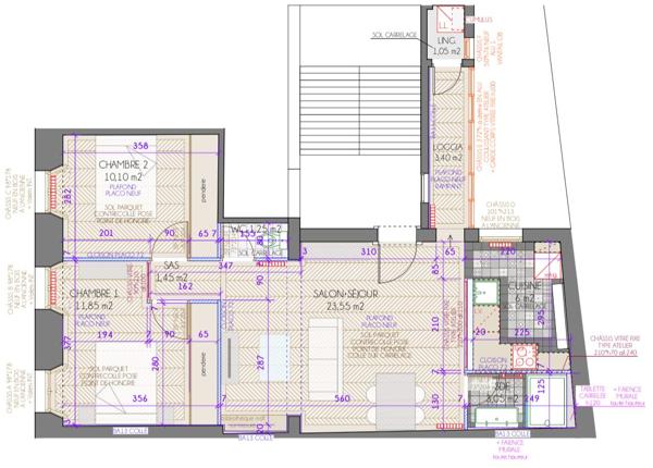Appartement T3 - Bordeaux hyper centre - refait à neuf 