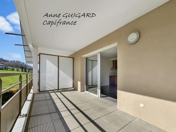 ANNECY-LE-VIEUX (74) - Beau T2 de 46m² petite résidence, terrasse 12m², cave et parking privatif