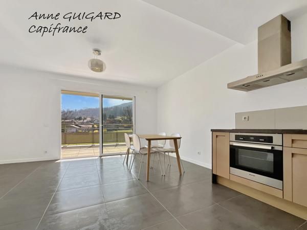 ANNECY-LE-VIEUX (74) - Beau T2 de 46m² petite résidence, terrasse 12m², cave et parking privatif