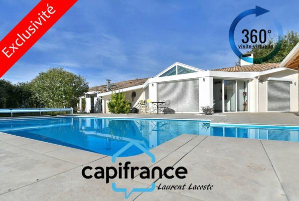 Villa à vendre 9 pièces - 278 m² - piscine - 2000 m² de terrain - Toulouse Ouest