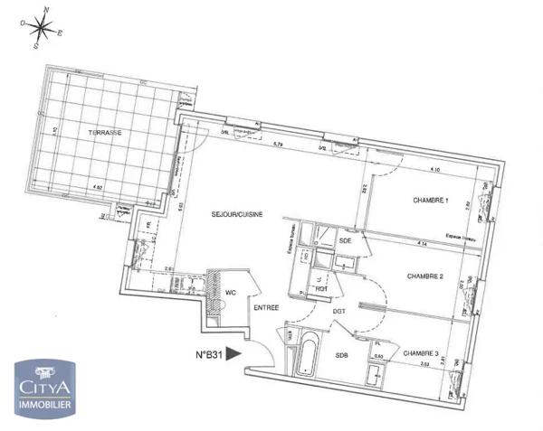 Appartement à louer 4 pièces 82.01m² Mionnay (01390)