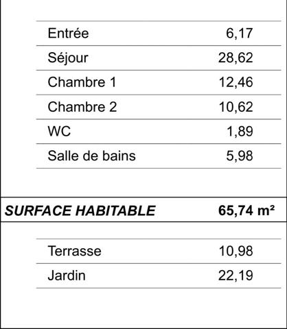 T3 avec Terrasse et Parkings dans le Bourg