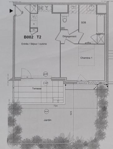 Appartement 2 pièces - 48 m²